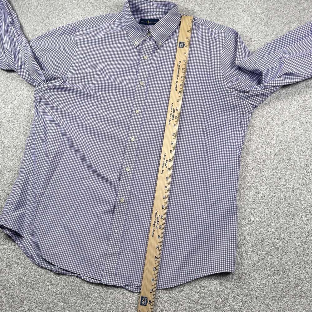 Polo Ralph Lauren L/S Oxford Button Front Shirt Men's XL Gingham Check - Picture 5 of 6
